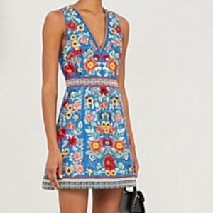 Alice + Olivia Patty Floral Embroidered Dress Size 8